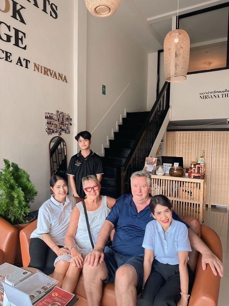 Spa treatment room at Nirvana Treats Bangkok Massage On Nut